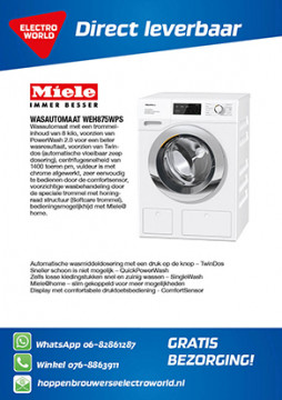 Miele Wasautomaat WEH875WPS nu 1739,-