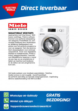 Miele Wasautomaat WEI875WPS nu 1839,-