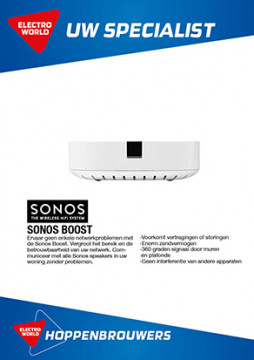 Sonos Boost 119,-   NU OP VOORRAAD