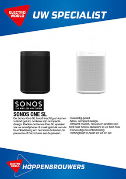 Sonos One SL 199,-   NU OP VOORRAAD